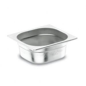 Lacor Bac gastronorme GN 1/4 en inox 26.5x 16.2x 6.5cm - Gastronorme