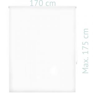 Purline Store enrouleur 170X175 BLANC Fixation au mur ou au plafond