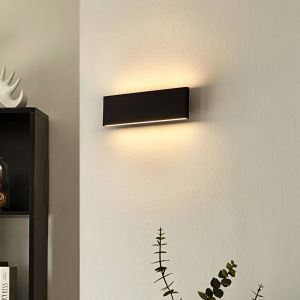 Lindby - led Applique Murale à intensité variable 'Ignazia' en métal pour salon & salle à manger - noir