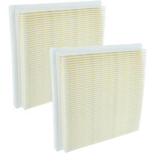 Vhbw 2x filtre pliss&eacute; plat compatible avec Bosch AdvancedVac 18V-8 aspirateur - &Eacute;l&eacute;ment filtrant