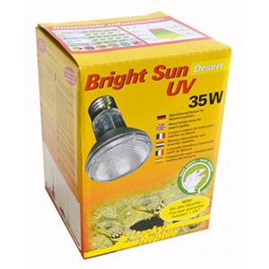 Image de Lucky Reptile Bright Sun UV Desert - Lampe à Vapeur métallique 35 W Douille E27 - Lampe chauffante pour Terrarium avec Spectre de lumière du Jour - avec UVA & UVB - pour Reptiles du désert