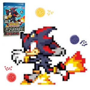 Tomy Fat Brain Toys Coffret créatif Jixelz Remix Sonic – Sonic et anneau – Plus de 700 pièces – Loisirs créatifs pour enfants dès 8 ans