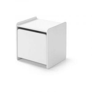 DRAWER Table de chevet enfant en bois - Blanc