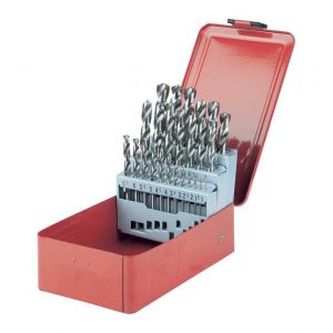 KS Tools Coffret de forets HSS-G meulés, 25 pièces