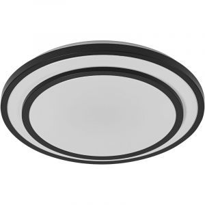 Osram Plafonnier LED ORBIS BERLIN 390mm, noir, 24W, 2700lm, couleur de lumière blanc chaud, répartition lumineuse très homogène, longue durée de vie,