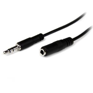 StarTech.com MU1MMFS - Câble d'extension audio stéréo Slim 3,5 mm de 1 m M/F