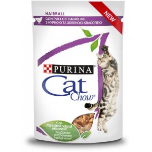 Purina 26 x 85 g pour chat - Hairball poulet, haricots verts