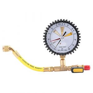 Nimoa Jauge de Pression, Manometre Clim Manometre Climatisation Manometre Clim Pressure Gauge Outil de Test de Pression de Jauge de Pression d'Azote pour la R&eacute;frig&eacute;ration de la Climdatisation