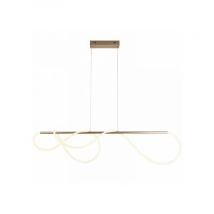 Endon Suspension Attalea 1 ampoule Acier,silicone Peinture en or satiné,silicone blanc - Or