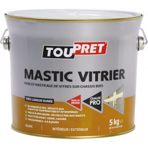 Image de Toupret Mastic vitrier blanc 5kg