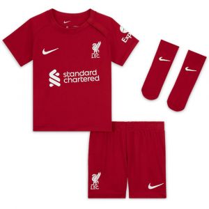 Image de Nike Infantile Dri Fit Accueil Liverpool Fc 22/23 Ensemble 6-9 Months Tough Red / White