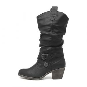 Rocket Dog Sidestep, Santiags Femme - Noir - 37 EU