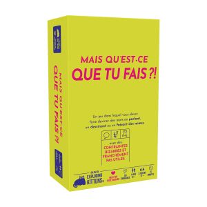 Exploding kittens Asmodee - mais Qu’EST-CE Que TU Fais ?! - Jeu d’Ambiance drôle - Party Game Fun - Ados Adultes - Dès 14 Ans - à partir de 2 Joueurs - 15 Min - Version Française