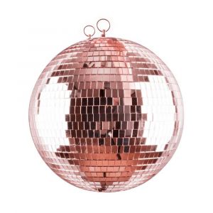 Ruedelafete Boule à facettes miroir 30 cm - Rosé