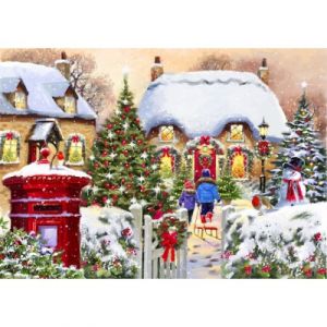 Bluebird Puzzle Puzzle Winter Cottage