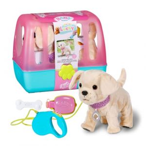 Zapf Creation BABY born Mon Chien Lucky avec 5 Fonctions différentes, pour Les Enfants à partir de 3 Ans, Fonctionne avec des Piles, 835869