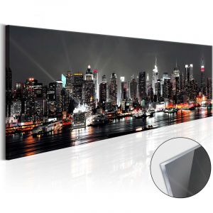 Artgeist Tableau sur verre acrylique - New York Dream [Glass] - 135x45