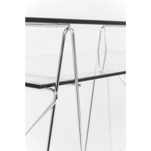 Kare Design Tréteaux de bureau Polar chromés set de 2