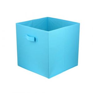 Domino Bo&icirc;te en carton Bo&icirc;te textile 31x31x31 turquoise - turquoise 31x31x31