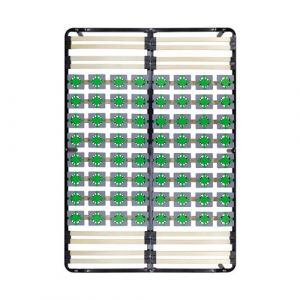 Monmobilierdesign CASI Sommier à lattes avec plots de soutien 140x200 cm avec pieds
