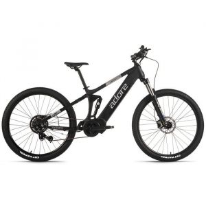 Vtt electrique tout suspendu 29 aluminium enforce 3 0 moteur central batterie 36 v 15 ah li ion 9 vitesses noir adore