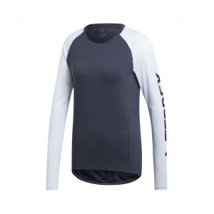 Image de Adidas TERREX TrailCros - T-shirt manches longues Femme - gris/blanc DE 32 T-shirts techniques