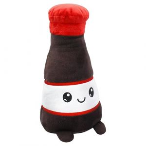 Joy Toy Plushi SOYA Bouteille de Sauce en Peluche Douce 14 x 14 x 30 cm, Multicolore