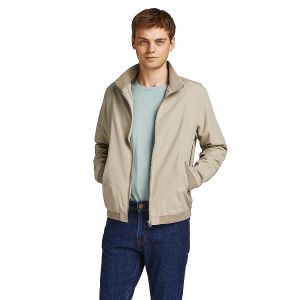 Jack & Jones Blouson JJERUSH HARRINGTON BOMBER Beige - Taille S,M,L,XL