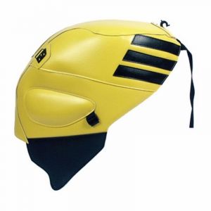 Bagster Tapis de réservoir bouton d'or/bande noire (1422K) Aprilia RSVMILLE/RSVMILLE R