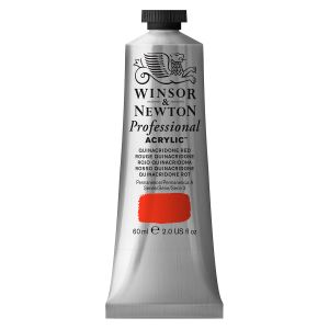 Image de Winsor & Newton Peinture acrylique extra-fine Artists' Acrylic, 60ml, Rouge quinacridone