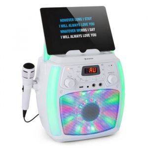 Auna StarMaker Plus Chaîne Karaoké machine à karaoké Bluetooth USB CD LED Show RCA