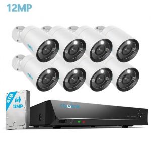 Image de Reolink 12MP Kit Vidéo Surveillance 16CH 4To NVR + Caméra IP extérieur PoE Détection de Personne/Véhicule Vision Nocturne en Couleur