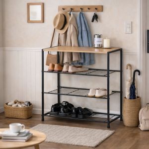 Concept-Usine Botti meuble &agrave; chaussures 63x30cm ch&ecirc;ne