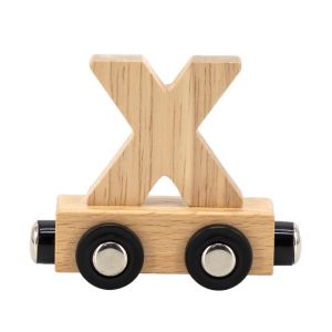 Lettre Train Naturel Lettre X MULTICOLORE Tryco