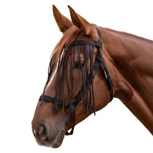 Waldhausen Licol de pâturage avec franges anti-mouches pour cheval