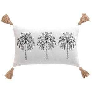 Douceur d'Intérieur, Coussin Déhoussable (30 x 50 cm) Oasia, Coton Imprimé