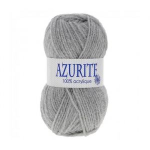 Pelote &agrave; tricoter AZURITE de Distrifil - Laissez votre cr&eacute;ativit&eacute; briller &agrave; petit prix ! - certifi&eacute; Oeko-Tex(...) - 0579 Gris clair