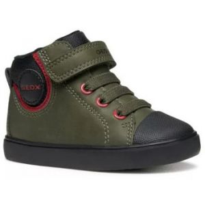 Geox Bébé garçon B Gisli Boy Basket, Vert foncé Noir, 24 EU