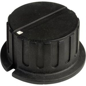 SCI Tête de bouton rotatif PN-38A(6.4mm) avec pointeur noir (Ø x h) 34.8 mm x 18 mm 1 pc(s)