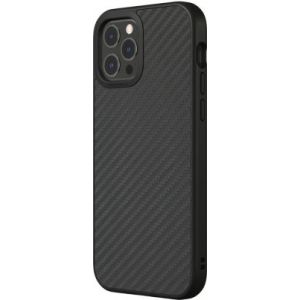 Rhinoshield Coque iPhone 12/12 Pro SolidSuit Carbone noir