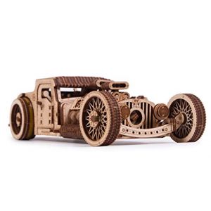 Wood Trick Voiture Hot Rod Puzzle 3D Adulte C e Tete Adulte et Adolescent Maquettes à Construire Kit de Construction en Bois 3D emblage sans Colle