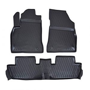 Tapis De Sol En Caoutchouc 3D Exclusive - J&J AUTOMOTIVE - Peugeot 3008 - Noir - Sur Mesure - Antidérapant