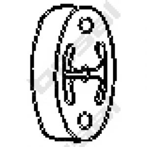 Bosal But&eacute;e &eacute;lastique, silencieux 255-217