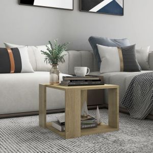 VidaXL Table basse Chêne sonoma 40x40x30 cm Aggloméré