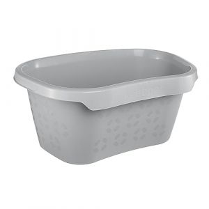 Keeeper Panier à Linge avec Support pour Hanche, 30,5 l, Tilda, Nordic Grey
