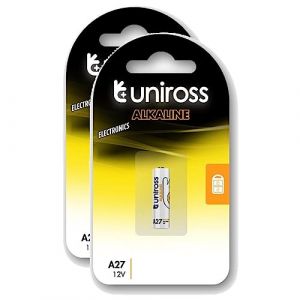 Uniross Pack de 1 Pile Alcaline A27, MN27, GP27A, A27, L828, LR27. 12V