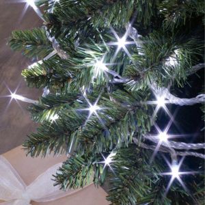 Blachère illumination Guirlande LED blanc pur à piles 6m