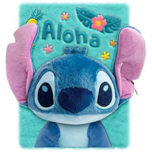 Carnets secret Notebook 3D Plush Disney Stitch Aloha