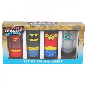 Image de HMB 4 verres Justice League of America Costumes