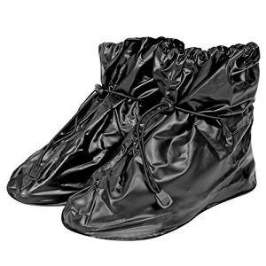 Image de Perletti Couvre chaussures imperméables en PVC - Résistants et réutilisables - Avec semelle renforcée antidérapante - Bottes en caoutchouc pluie neige et boue - Waterproof - Modèle bas